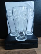 Carling Pint Glasses X3