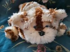 BAGPUSS Brown Cream Gift Shop Plush Soft Toy Sepia Blue Eyes RARE