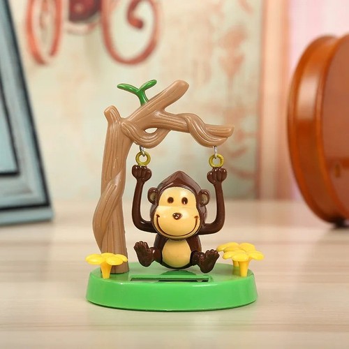 Solar powered shaking monkey - shaking,
