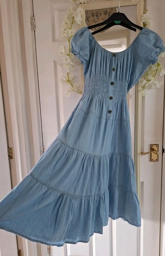 Pretty denim cotton boho - cotton,