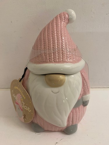 Pink ceramic gonk cookie - pink,