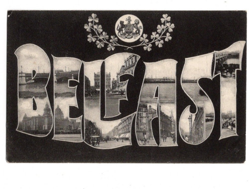Belfast large letter - belfast, vintage