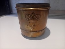 Queen Elizabeth R 1953 Brass Purity Tips Pot