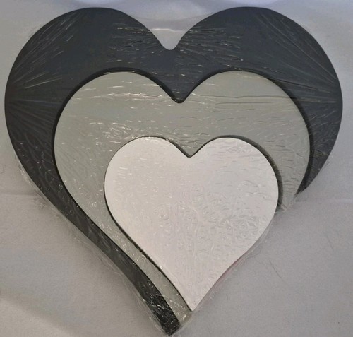 Elegant wooden love hearts - wooden,