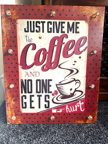 Lighted coffee quote - coffee,