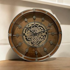 Brown Wood 64cm Moving Gears