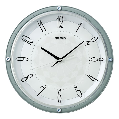 Seiko retro metallic blue wall - seiko,