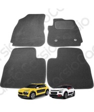 For Citroen C4 Cactus 2014 to 2020 Tailored Black Car Floor Mats Carpets 4 Piece