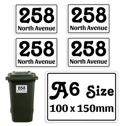 Personalised bin sticker - bin,