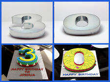 10" NUMBER 3 THREE AND 0 ZERO WEDDING BIRTHDAY ANNIVERSARY CAKE TINS PANS