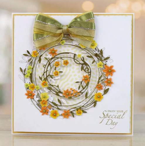 Wreath circle metal - wreath,