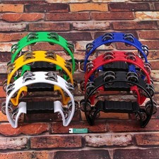 Grip Moon Tambourine Percussion 16Jingle Shaker Musical Instrument Gigging