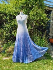 HIPPY MAXI Dress Retro 60s 70s LACE CHEESECLOTH LONG Flared Festival 12