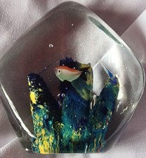 Vintage handmade art glass