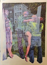 Mid Century. Signed limited edition. John Hardy, American Artist