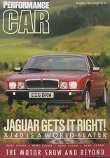 Performance CAR 11/1986 featuring Porsche, Jaguar, BMW, Ford Escort RS Turbo