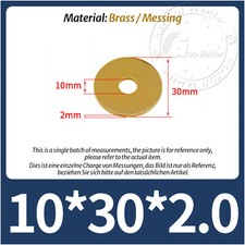 FLAT WASHERS FORM A - BRASS M2 M2.5 M3 M4 M5 M6 M8 M10 M12 M14 M16 M20 M22 M24