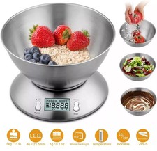 5KG Digital Kitchen Scales Cooking Food Weighing Weight Electronic Scale W/ Bowl