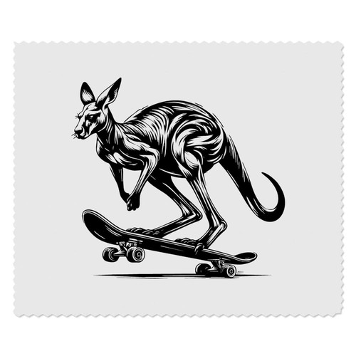 Kangaroo on skateboard - x, skateboard'