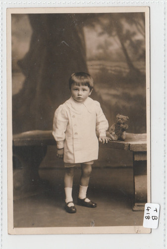 Teddy bear with young child - teddy,