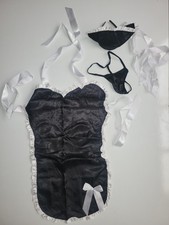 3 Piece Black French Maid