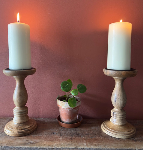 Rustic wooden candle - rustic,