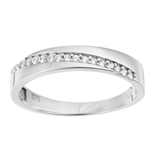 9ct white gold eternity - gold,
