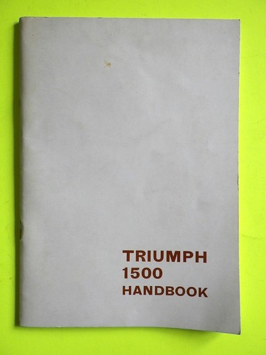 Triumph 1500 fwd handbook - triumph,