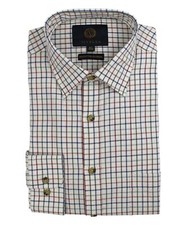 Viyella 80/20 Plum & Blue Tattersall Check Classic Fit Shirt