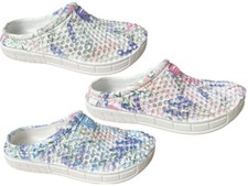 Ladies EVA Clogs Sandals Slip Ons Mules Waterproof Garden Ditsy Floral Butterfly