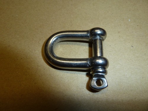 8mm shackle 316 - d, stainless