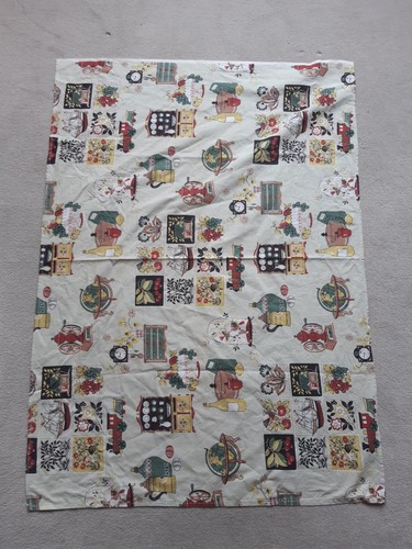 Vintage 1950s printed cotton - vintage,