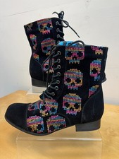 Iron Fist sugar skull lace up