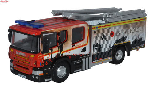 Oxford diecast scania fire - oxford,