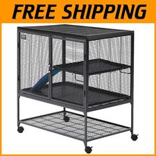 Spacious 2-Tier Cage for Rats