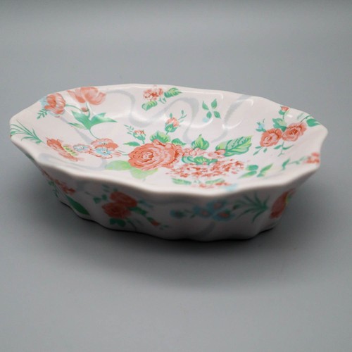 Vintage floral rose - rose, ceramic