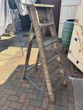 Vintage 6 Step Wooden/Decorators Step Ladder Shabby Chic Retro Display Piece