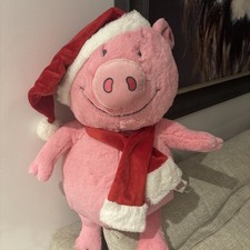 M&S - Percy Pig - 2021 Limited Edition Christmas  Large Plush Soft Toy Teddy