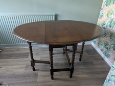 Antique oak barley twist drop - antique,