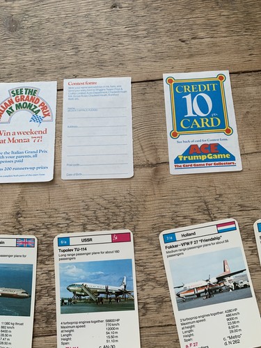 Waddingtons top trumps planes - top,
