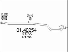 EXHAUST PIPE FITS: PEUGEOT 206
