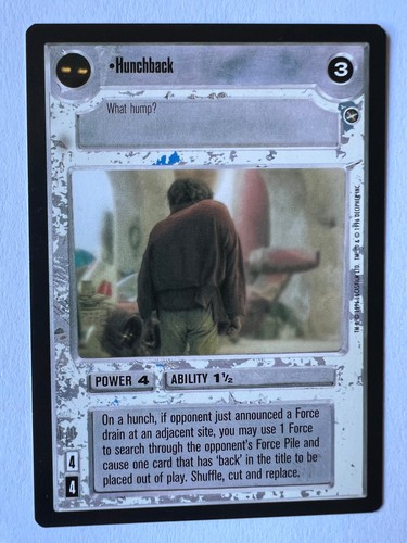 Star wars ccg hunchback a - star,