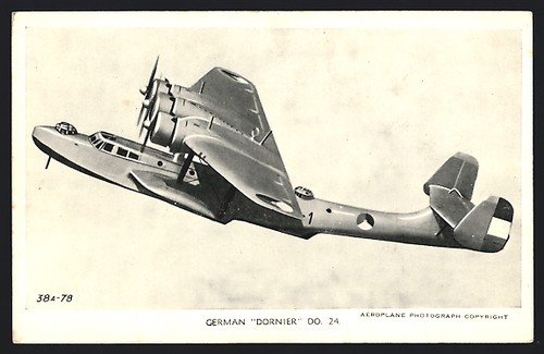 Postcard dornier do 24 - postcard,