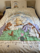 Rare Winnie The Pooh Duvet Vintage Mothercare Single