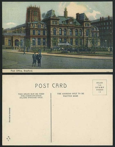 Bradford post office clock - bradford,