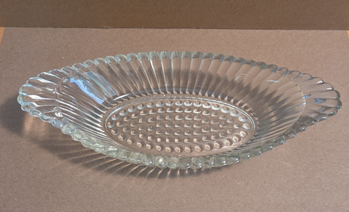 Unmarked clear ribbed - unmarked,