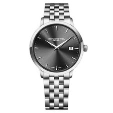 Raymond Weil Toccata Watch. Mens Black Dial & Stainless Steel Watch PREOWNED