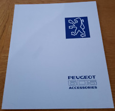 PEUGEOT 605 accessories car sales brochure / prospekt / catalogue