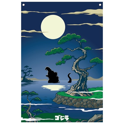 Godzilla decorative wall - godzilla,