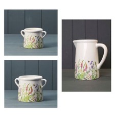 Meadow Design Ceramic Pot - Flower Greenery Vase Jug  - Style Choice